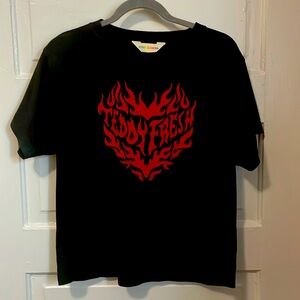 Teddy Fresh Flaming Heart Graphic Tee